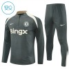 Chelsea Trenings Collegegenser 2025-26 Kvart-Zip Grå - Barn